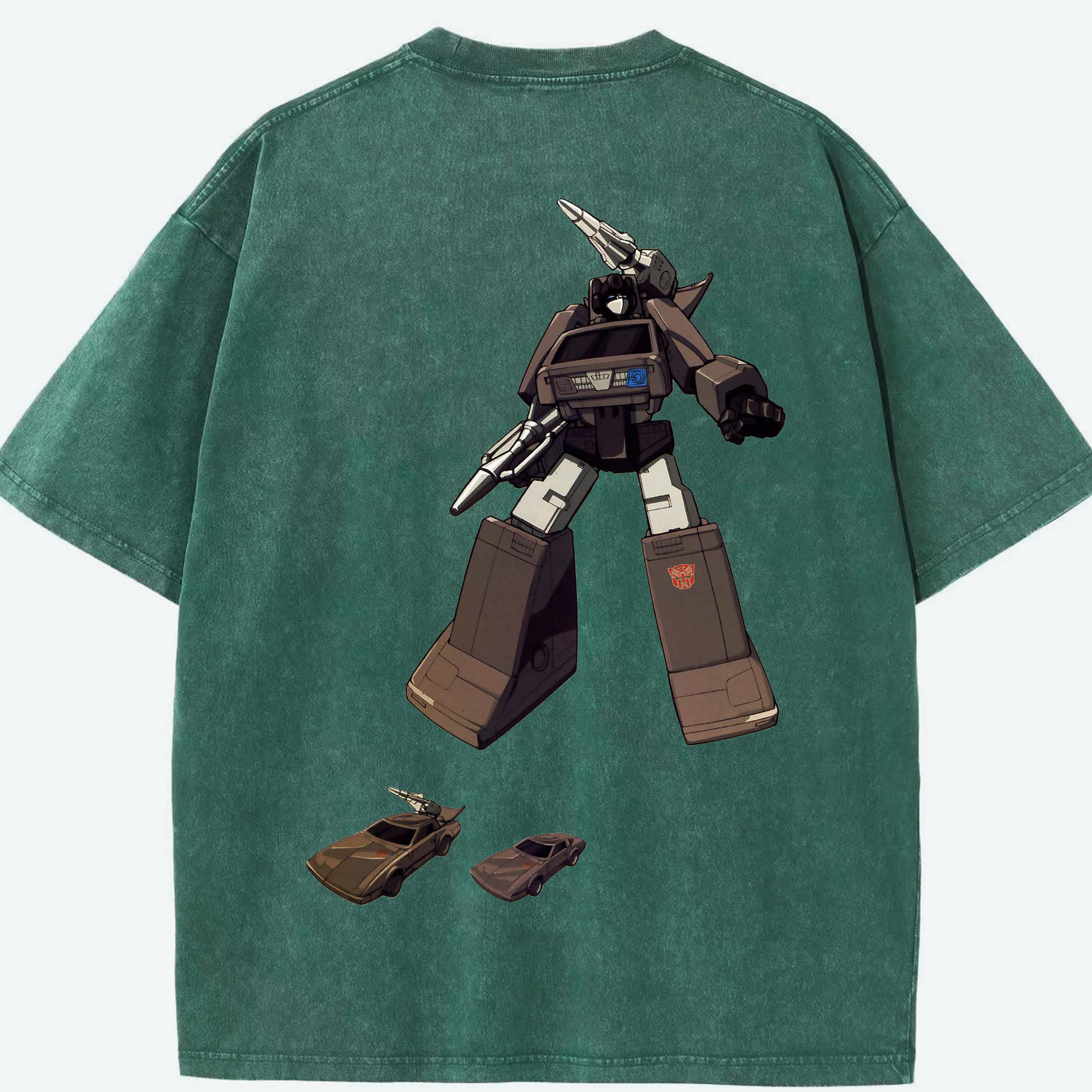 （画像用）  綿100% ヴィンテージ風 半袖Tシャツ（背面プリント）